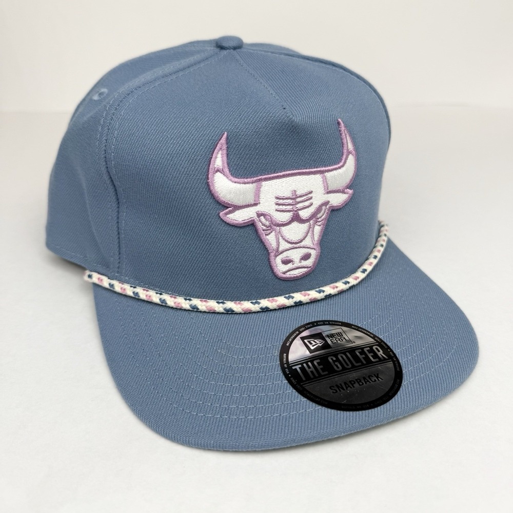 Chicago Bulls NWT New Era Golfer Hat Adjustable Snapback Baby Blue Rope NBA - Picture 5 of 9